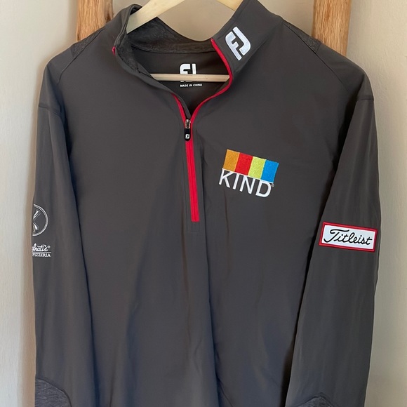 FootJoy Other - FootJoy Gray Performance Jacket with Red Accents